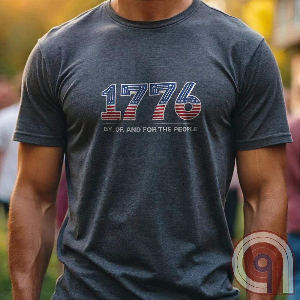 Celebrate the birth of American freedom with this bold 1776 patriotic t-shirt, inspired by the American Revolution and the fearless resolve of the Founding Fathers. Featuring a powerful design rooted in the principles of liberty, self-governance, and independence, this shirt is more than just apparel—it’s a statement of defiance, pride, and unwavering patriotism. Perfect for history lovers, constitutionalists, and freedom fighters who know liberty isn’t granted; it’s fought for. Wear it boldly. Color:Charc2