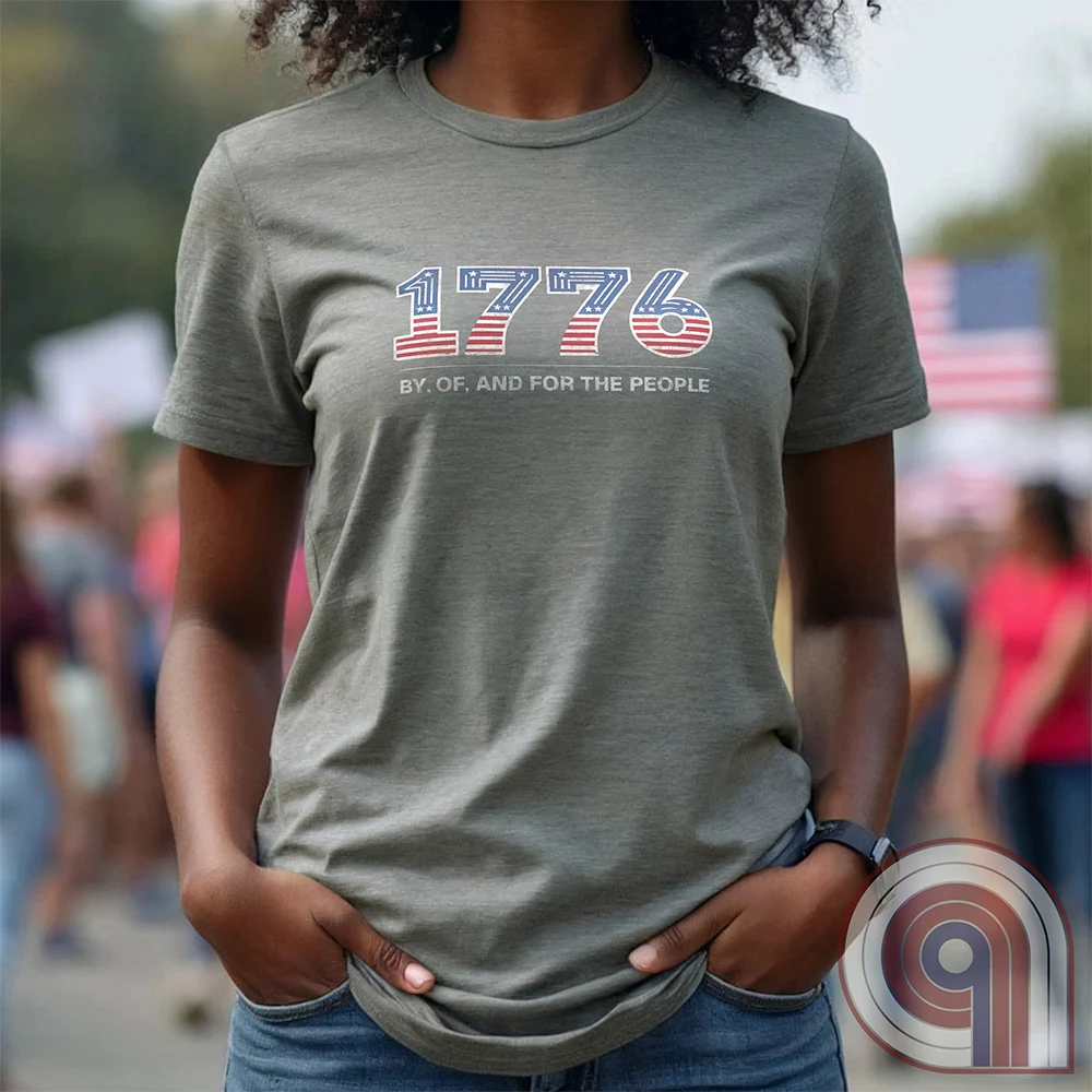 Celebrate the birth of American freedom with this bold 1776 patriotic t-shirt, inspired by the American Revolution and the fearless resolve of the Founding Fathers. Featuring a powerful design rooted in the principles of liberty, self-governance, and independence, this shirt is more than just apparel—it’s a statement of defiance, pride, and unwavering patriotism. Perfect for history lovers, constitutionalists, and freedom fighters who know liberty isn’t granted; it’s fought for. Wear it boldly. Color:Grey
