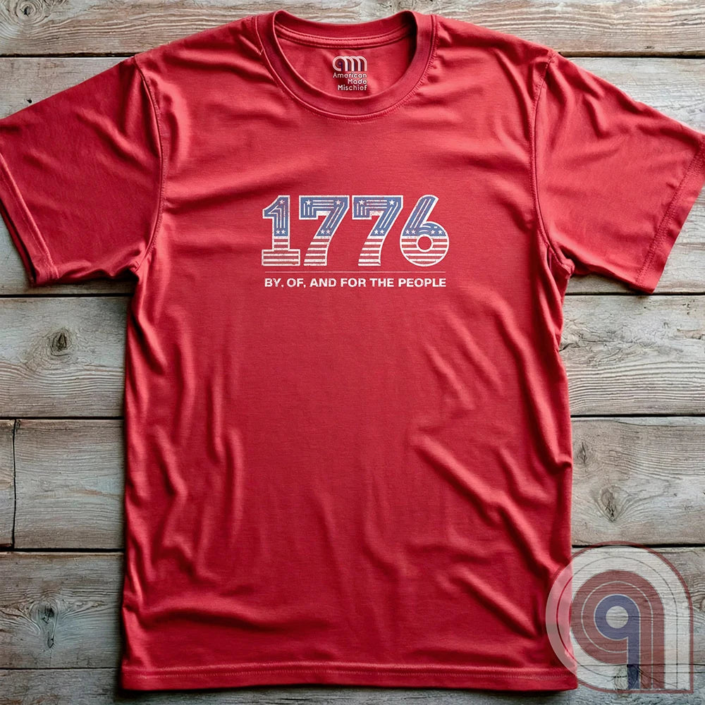 Celebrate the birth of American freedom with this bold 1776 patriotic t-shirt, inspired by the American Revolution and the fearless resolve of the Founding Fathers. Featuring a powerful design rooted in the principles of liberty, self-governance, and independence, this shirt is more than just apparel—it’s a statement of defiance, pride, and unwavering patriotism. Perfect for history lovers, constitutionalists, and freedom fighters who know liberty isn’t granted; it’s fought for. Wear it boldly. Color: Red