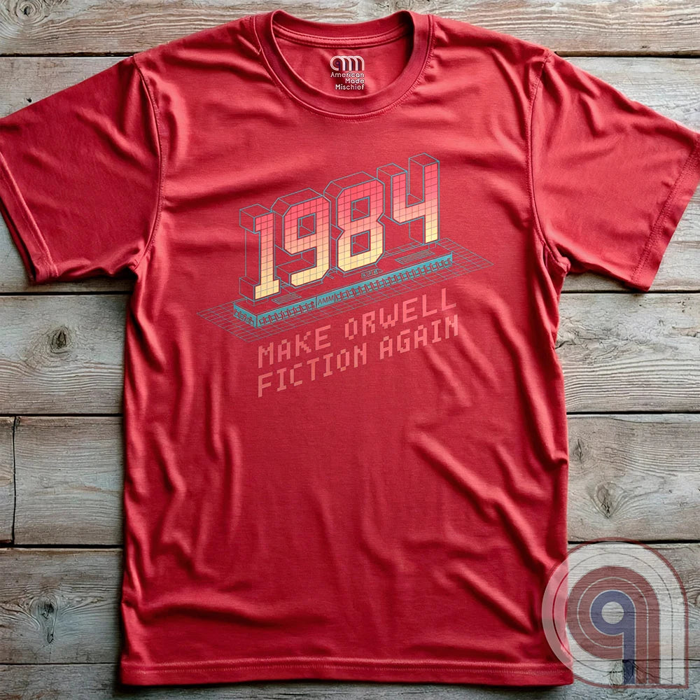 The war on truth rages on. This bold 1984 Digital Surveillance t-shirt exposes the chilling grip of deep-state manipulation through government-media propaganda, surveillance states, and ideological control. Perfect for those who refuse to be gaslit by shifting narratives and forced compliance, this shirt speaks for the silent, the censored, & the fearless. Wear this as a symbol of defiance—because the battle for reality has begun. In a world of deceit, telling the truth is the most radical act. Color: Red