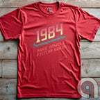 The war on truth rages on. This bold 1984 Digital Surveillance t-shirt exposes the chilling grip of deep-state manipulation through government-media propaganda, surveillance states, and ideological control. Perfect for those who refuse to be gaslit by shifting narratives and forced compliance, this shirt speaks for the silent, the censored, & the fearless. Wear this as a symbol of defiance—because the battle for reality has begun. In a world of deceit, telling the truth is the most radical act. Color: Red