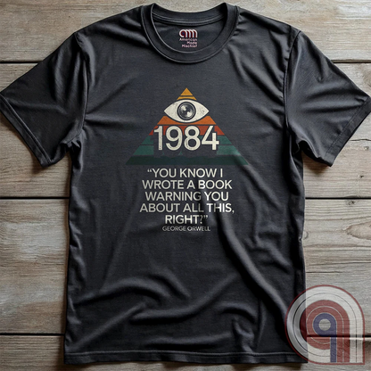 Big Brother Is All Seeing. This Orwellian dystopia shirt captures the chilling reality of mass surveillance, censorship, and authoritarian thought control. Designed for those who reject propaganda and resist digital tyranny, this bold graphic tee is a must-have for defenders of free speech. Every camera, every data log, every restriction—the system grows stronger. Stay vigilant, speak truth, and never submit to those who erase history to control the future. The fight for truth is far from over! Color: Charc
