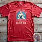 Step right up and witness the absurdity of modern times with this Bearded Lady Circus Act Freak Show Tee! Featuring a vintage sideshow design, this satirical shirt recalls an era when freak shows were confined to the circus tent—not celebrated in mainstream culture. Once a novelty act, now an everyday spectacle, this retro-inspired tee pokes fun at the bizarre shift in societal norms. Perfect for conservatives, free-thinkers, and those who refuse to accept forced narratives. Wear it loud! Color- Red2
