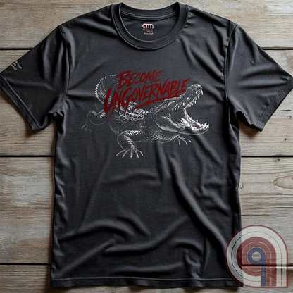 The modern world runs on control, structure, & compliance—but not everything is meant to be governed. This feral graphic tee channels raw instinct, reptilian awareness, &  refusal to be domesticated. Independence without permission, defiance without apology, & a mindset that doesn’t bend, break, or submit. For those who move differently, think independently, & operate outside imposed limits. Bold statement for fans of rebellion, freedom, primal instinct, & unapologetic self-governance. Charc on wood panels