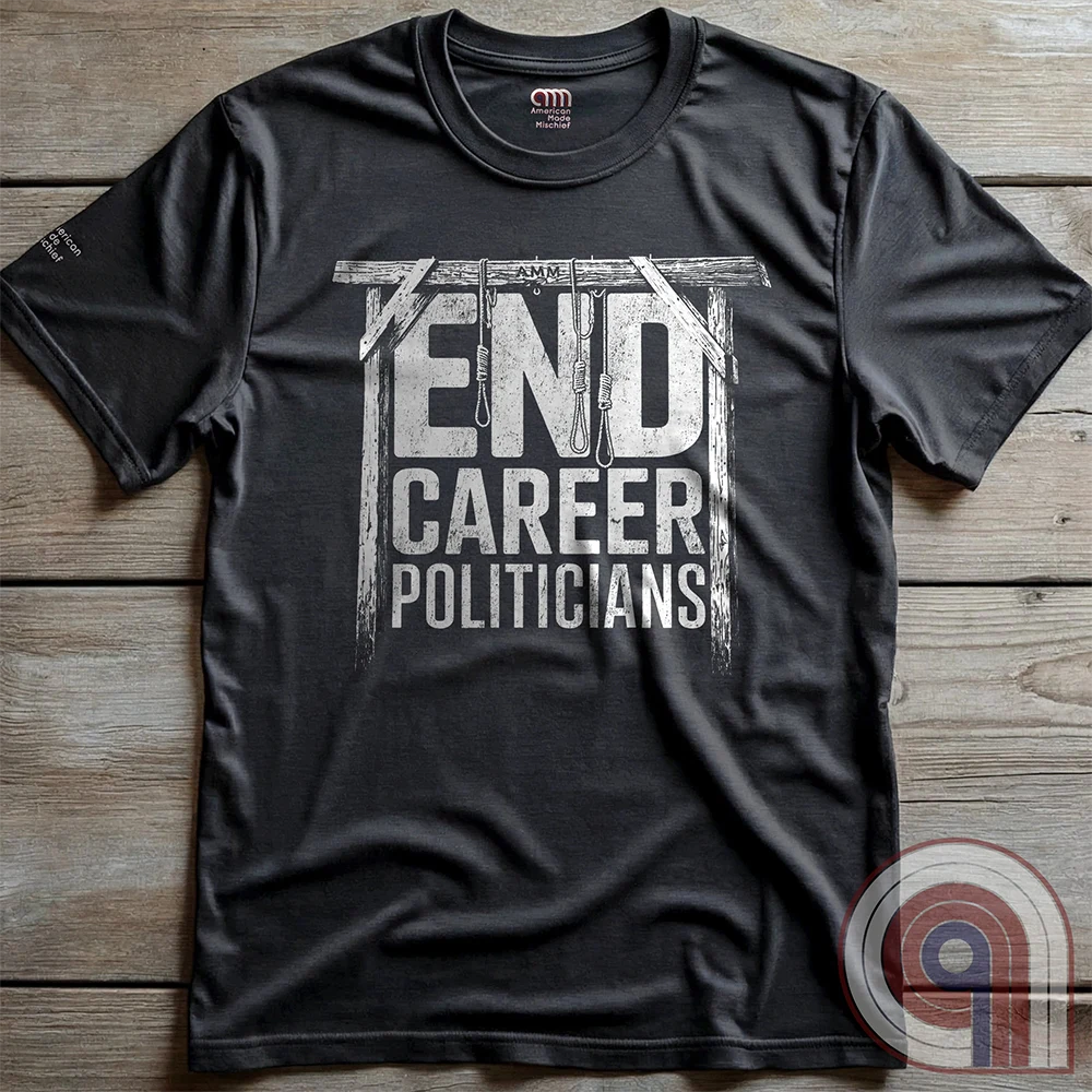 The modern political system was never meant to produce a permanent ruling class, yet here we are—decades deep into career politicians who answer to nothing and fear no consequence. Public service has turned into lifetime entitlement, and accountability quietly left the building. This anti-establishment tee taps into the frustration with a system that protects its own while consequences vanish. Power unchecked doesn’t stay that way forever. For those who believe the rules apply to everyone… eventually.
Charc