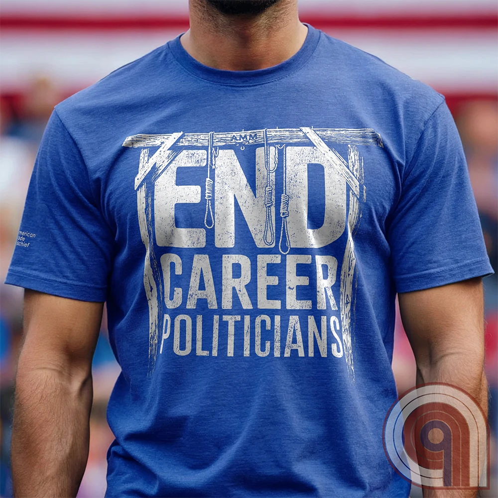 The modern political system was never meant to produce a permanent ruling class, yet here we are—decades deep into career politicians who answer to nothing and fear no consequence. Public service has turned into lifetime entitlement, and accountability quietly left the building. This anti-establishment tee taps into the frustration with a system that protects its own while consequences vanish. Power unchecked doesn’t stay that way forever. For those who believe the rules apply to everyone… eventually.
Blue