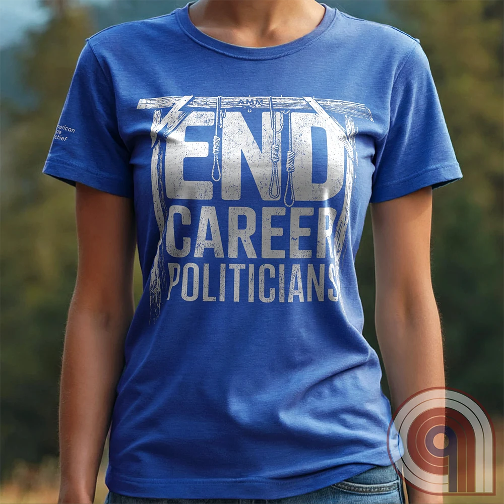 The modern political system was never meant to produce a permanent ruling class, yet here we are—decades deep into career politicians who answer to nothing and fear no consequence. Public service has turned into lifetime entitlement, and accountability quietly left the building. This anti-establishment tee taps into the frustration with a system that protects its own while consequences vanish. Power unchecked doesn’t stay that way forever. For those who believe the rules apply to everyone… eventually.
Blue
