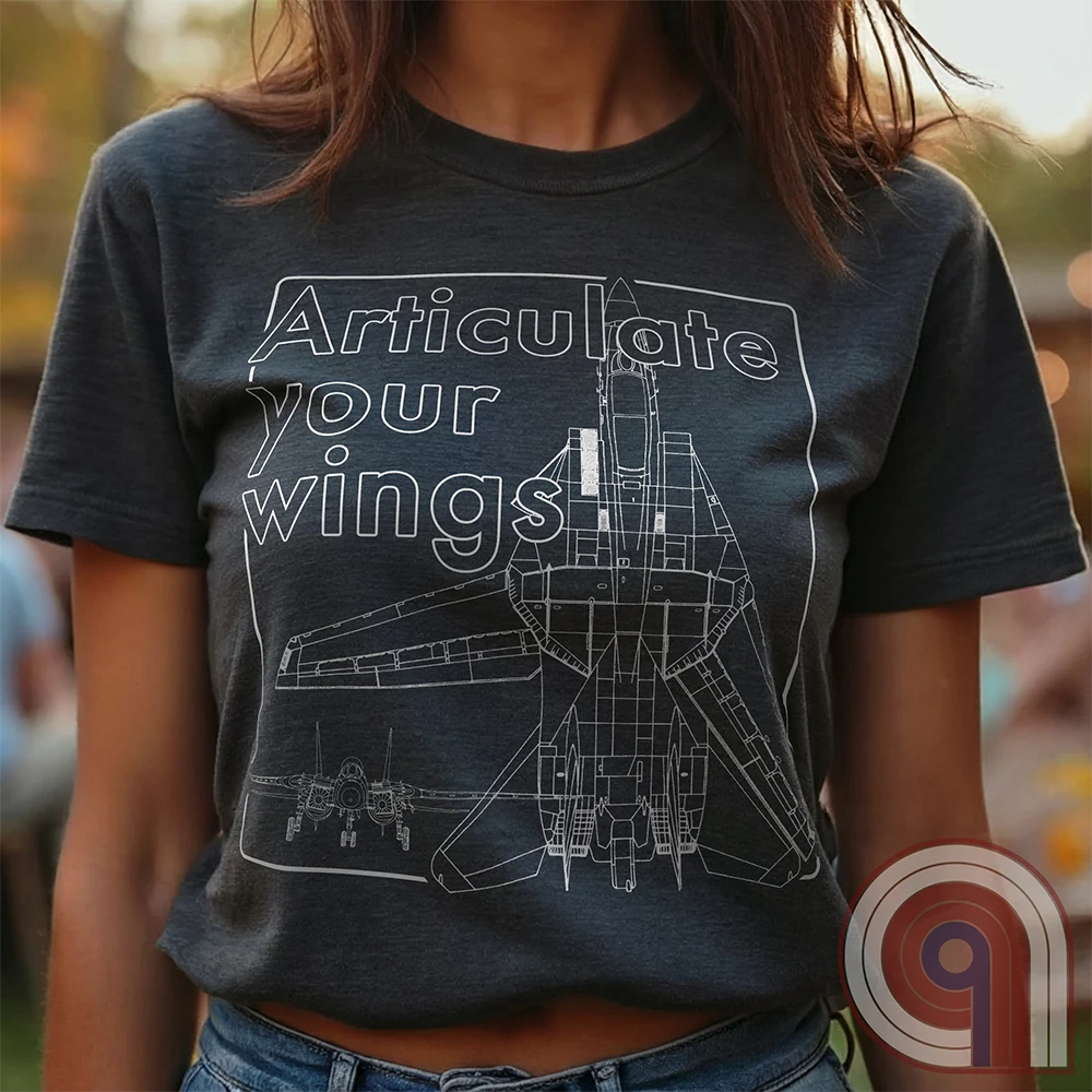 Showcase American air superiority! F-14 Tomcat blueprint t-shirt! A detailed fighter jet schematic, this military aviation apparel is perfect for Top Gun fans, aviation history buffs, and naval aviators. Designed for military supporters and Air Force enthusiasts, this fighter jet tee celebrates the American innovation in aircraft. For any fan of naval aviation, the Navy, or the iconic Highway to the Danger Zone, this naval fighter tee is a must for patriots who respect firepower and freedom. Color: Charc