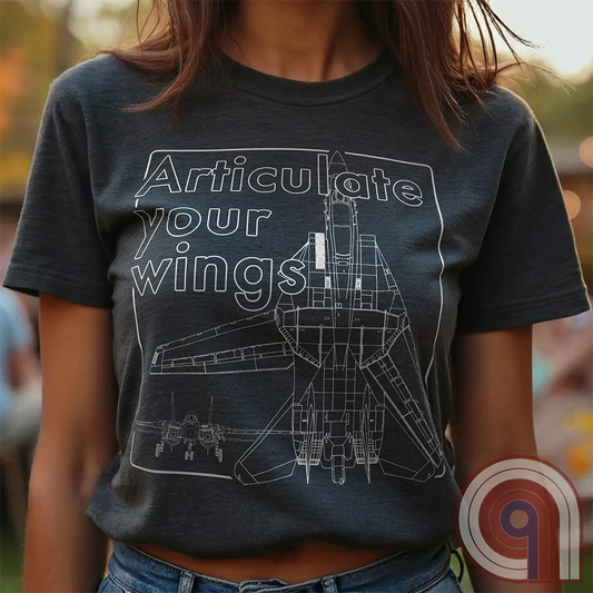 Showcase American air superiority! F-14 Tomcat blueprint t-shirt! A detailed fighter jet schematic, this military aviation apparel is perfect for Top Gun fans, aviation history buffs, and naval aviators. Designed for military supporters and Air Force enthusiasts, this fighter jet tee celebrates the American innovation in aircraft. For any fan of naval aviation, the Navy, or the iconic Highway to the Danger Zone, this naval fighter tee is a must for patriots who respect firepower and freedom. Color: Charc