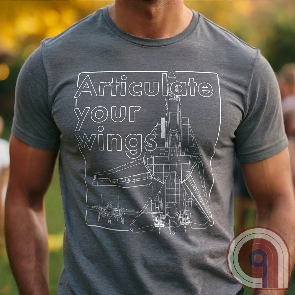 Showcase American air superiority! F-14 Tomcat blueprint t-shirt! A detailed fighter jet schematic, this military aviation apparel is perfect for Top Gun fans, aviation history buffs, and naval aviators. Designed for military supporters and Air Force enthusiasts, this fighter jet tee celebrates the American innovation in aircraft. For any fan of naval aviation, the Navy, or the iconic Highway to the Danger Zone, this naval fighter tee is a must for patriots who respect firepower and freedom. Color: Grey