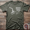 The modern-day justice system is slow, and often ineffective. It’s bureaucratic, it’s political, it’s complicated, and frequently incomplete. The practical imagination naturally wanders toward simpler, more decisive permanent outcomes. This dark humor satire tee celebrates frontier justice, where predators never get the chance to reoffend and the innocent don't live in fear. Hardcore graphic apparel for fans of edgy comedy, rebellious humor, and bold statement tees that refuse to apologize. Green on wood