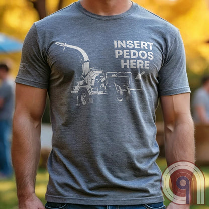 The modern-day justice system is slow, and often ineffective. It’s bureaucratic, it’s political, it’s complicated, and frequently incomplete. The practical imagination naturally wanders toward simpler, more decisive permanent outcomes. This dark humor satire tee celebrates frontier justice, where predators never get the chance to reoffend and the innocent don't live in fear. Hardcore graphic apparel for fans of edgy comedy, rebellious humor, and bold statement tees that refuse to apologize. Grey on male