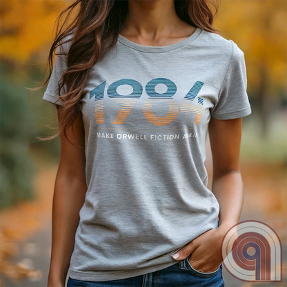 Censorship spreads like wildfire. This ‘Make Orwell Fiction Again’ t-shirt is for those who see past the lies and refuse to bow to the thought police. Featuring a powerful retro design, this shirt is a battle cry for free thinkers and speech warriors who defy controlled narratives. Because words are weapons and history is rewritten daily, this tee is the uniform of the resistance. Wear it and remind them that silence is complicity. The war on reality is waged in every headline and algorithm. Color: Ash