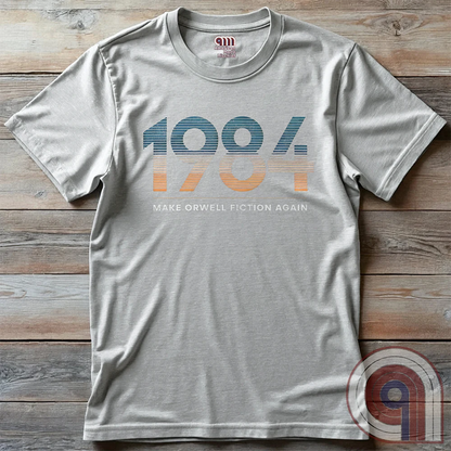 Censorship spreads like wildfire. This ‘Make Orwell Fiction Again’ t-shirt is for those who see past the lies and refuse to bow to the thought police. Featuring a powerful retro design, this shirt is a battle cry for free thinkers and speech warriors who defy controlled narratives. Because words are weapons and history is rewritten daily, this tee is the uniform of the resistance. Wear it and remind them that silence is complicity. The war on reality is waged in every headline and algorithm. Color: Ash