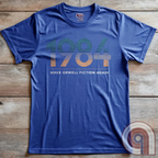 Censorship spreads like wildfire. This ‘Make Orwell Fiction Again’ t-shirt is for those who see past the lies and refuse to bow to the thought police. Featuring a powerful retro design, this shirt is a battle cry for free thinkers and speech warriors who defy controlled narratives. Because words are weapons and history is rewritten daily, this tee is the uniform of the resistance. Wear it and remind them that silence is complicity. The war on reality is waged in every headline and algorithm. Color: Blue