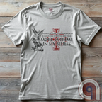 There’s a moment where you stop pretending everything is negotiable. Where belief stops bending and starts locking in. This statement tee lives in that space—where principles aren’t softened, conviction isn’t filtered, and compromise stops being the default. Not emotional. Not reactive. Just settled. Built for those who’ve drawn the line, understand it, and have no interest in moving it for anyone.
Ash, flat, on wooden panel background