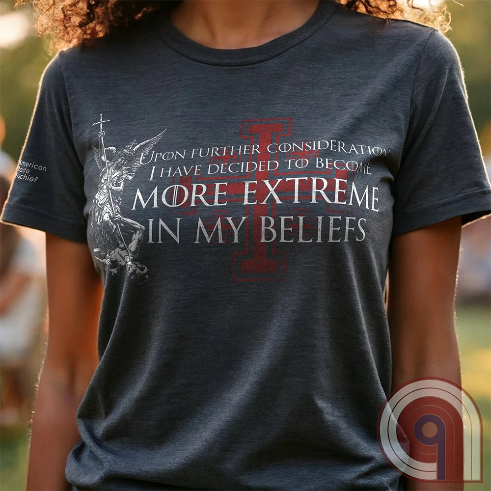 There’s a moment where you stop pretending everything is negotiable. Where belief stops bending and starts locking in. This statement tee lives in that space—where principles aren’t softened, conviction isn’t filtered, and compromise stops being the default. Not emotional. Not reactive. Just settled. Built for those who’ve drawn the line, understand it, and have no interest in moving it for anyone.
Charcoal, on live model female.