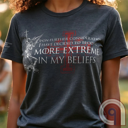 There’s a moment where you stop pretending everything is negotiable. Where belief stops bending and starts locking in. This statement tee lives in that space—where principles aren’t softened, conviction isn’t filtered, and compromise stops being the default. Not emotional. Not reactive. Just settled. Built for those who’ve drawn the line, understand it, and have no interest in moving it for anyone.
Charcoal, on live model female.
