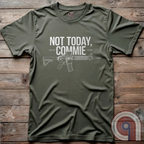 Stand your ground with the Not Today, Commie t-shirt—bold, defiant, and unapologetic. Featuring a detailed AR-15 rifle and a hard-hitting message, this Second Amendment shirt is for patriots who refuse to bow to tyranny. A perfect statement for gun owners, military vets, and freedom lovers who stand against communism, government overreach, and anti-2A agendas. Show your unwavering commitment to self-defense, American liberty, and the right to bear arms. Because freedom isn’t negotiable. Color: Green