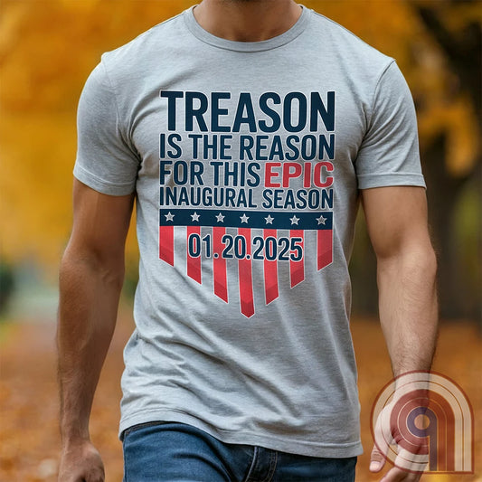 Stylish Patriotic Conservative Tee - Trump 2025 Inauguration Shirt Celebrating the Great Red Wave - Treason is the Reason for This Inaugural Season- Kick the Socialist Democrats to the Curb! Enough is enough- It’s Time to Make America Great Again!
Patriotic t-shirt;Conservative graphic tee;Political humor shirt;Pro-America clothing;political satire tee;USA-made patriotic apparel;Anti-establishment t-shirt;Free-thinker shirt;Patriotic clothing ;Red Wave;MAGA;Inauguration;libertarian;right-wing tee - Ash