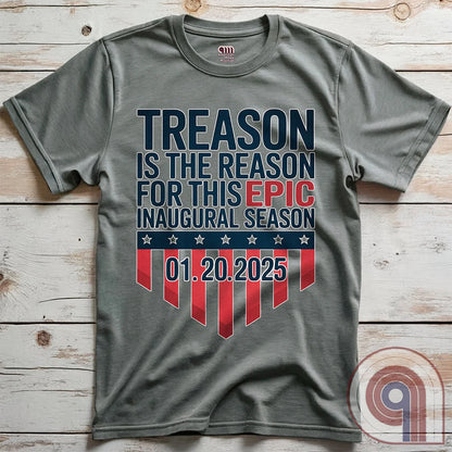 Stylish Patriotic Conservative Tee - Trump 2025 Inauguration Shirt Celebrating the Great Red Wave - Treason is the Reason for This Inaugural Season- Kick the Socialist Democrats to the Curb! Enough is enough- It’s Time to Make America Great Again!
Patriotic t-shirt;Conservative graphic tee;Political humor shirt;Pro-America clothing;political satire tee;USA-made patriotic apparel;Anti-establishment t-shirt;Free-thinker shirt;Patriotic clothing ;Red Wave;MAGA;Inauguration;libertarian;right-wing tee - Grey
