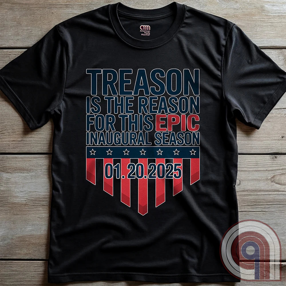 Stylish Patriotic Conservative Tee - Trump 2025 Inauguration Shirt Celebrating the Great Red Wave - Treason is the Reason for This Inaugural Season- Kick the Socialist Democrats to the Curb! Enough is enough- It’s Time to Make America Great Again!
Patriotic t-shirt;Conservative graphic tee;Political humor shirt;Pro-America clothing;political satire tee;USA-made patriotic apparel;Anti-establishment t-shirt;Free-thinker shirt;Patriotic clothing ;Red Wave;MAGA;Inauguration;libertarian;right-wing tee - Charcoal