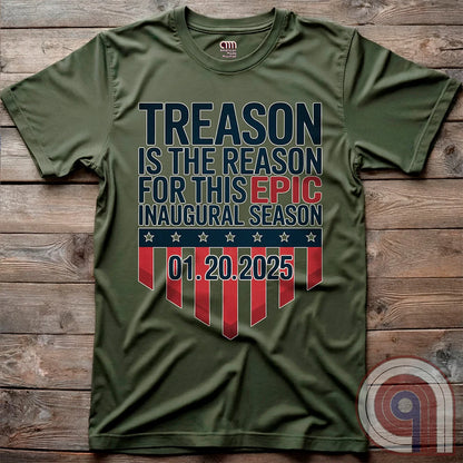 Stylish Patriotic Conservative Tee - Trump 2025 Inauguration Shirt Celebrating the Great Red Wave - Treason is the Reason for This Inaugural Season- Kick the Socialist Democrats to the Curb! Enough is enough- It’s Time to Make America Great Again!
Patriotic t-shirt;Conservative graphic tee;Political humor shirt;Pro-America clothing;political satire tee;USA-made patriotic apparel;Anti-establishment t-shirt;Free-thinker shirt;Patriotic clothing ;Red Wave;MAGA;Inauguration;libertarian;right-wing tee - Green