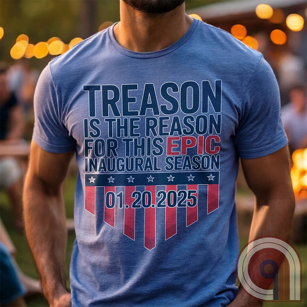 Stylish Patriotic Conservative Tee - Trump 2025 Inauguration Shirt Celebrating the Great Red Wave - Treason is the Reason for This Inaugural Season- Kick the Socialist Democrats to the Curb! Enough is enough- It’s Time to Make America Great Again!
Patriotic t-shirt;Conservative graphic tee;Political humor shirt;Pro-America clothing;political satire tee;USA-made patriotic apparel;Anti-establishment t-shirt;Free-thinker shirt;Patriotic clothing ;Red Wave;MAGA;Inauguration;libertarian;right-wing tee - Blue