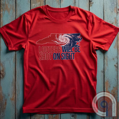 FAFO Tee - Conservative patriot t shirt with a stern take on our local “neighborhood watch”. Helene looters and thieves beware tee - Express your rights to self defense and to stand your ground! Look out for your community and help keep the streets safe during times of disaster.
FJB shirt; illegal immigration shirt; hurricane Helene; North Carolina Flood; WNC Flood; FEMA T shirt; FEMA Fail tee; Epic Fail shirt; 2A tee; humorous tee; stand your ground t shirt; self defense shirt; looter shirt - Red