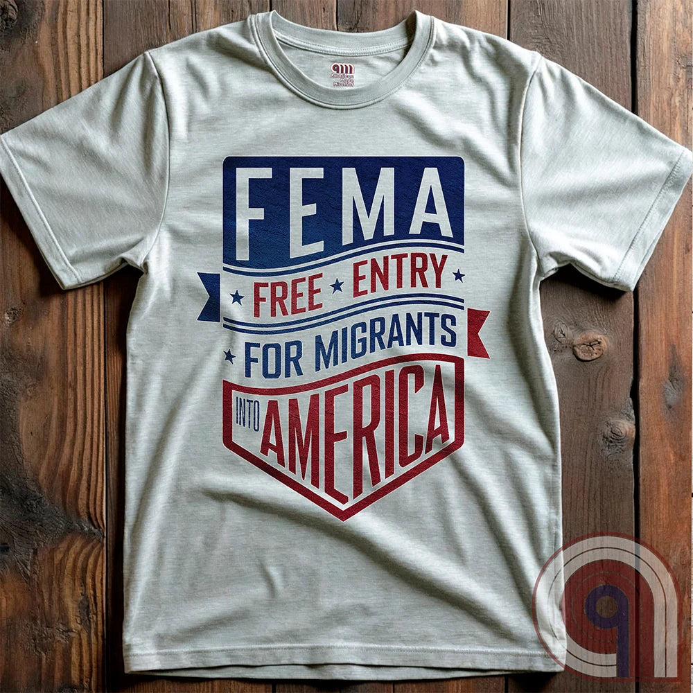 Funny American conservative patriot t shirt highlighting political corruption, fraud and failure of FEMA under the Biden Administration, and the spending of emergency funds to move illegal migrants into small communities in American swing states.
FJB shirt; migrant crisis shirt; illegal immigration shirt; hurricane Helene; North Carolina Flood; Helene Flood; FEMA T shirt; FEMA Fail tee; Epic Fail shirt; funny political tee; humorous tee; funny t shirt; Government corruption shirt; America First - Ash