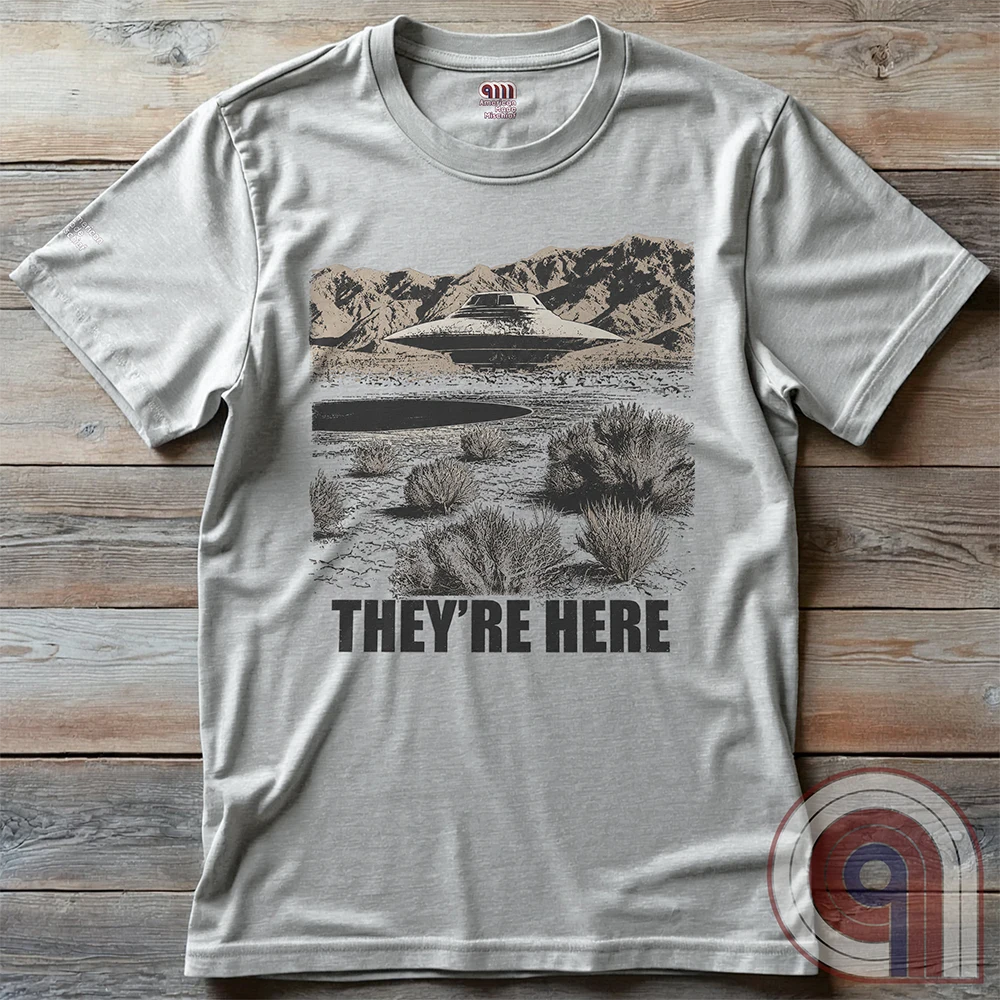 They're Here - Bob Lazar S4 UFO Poster Tee