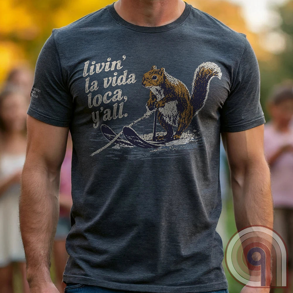 Livin' La Vida Loca - Skiing Squirrel T-Shirt