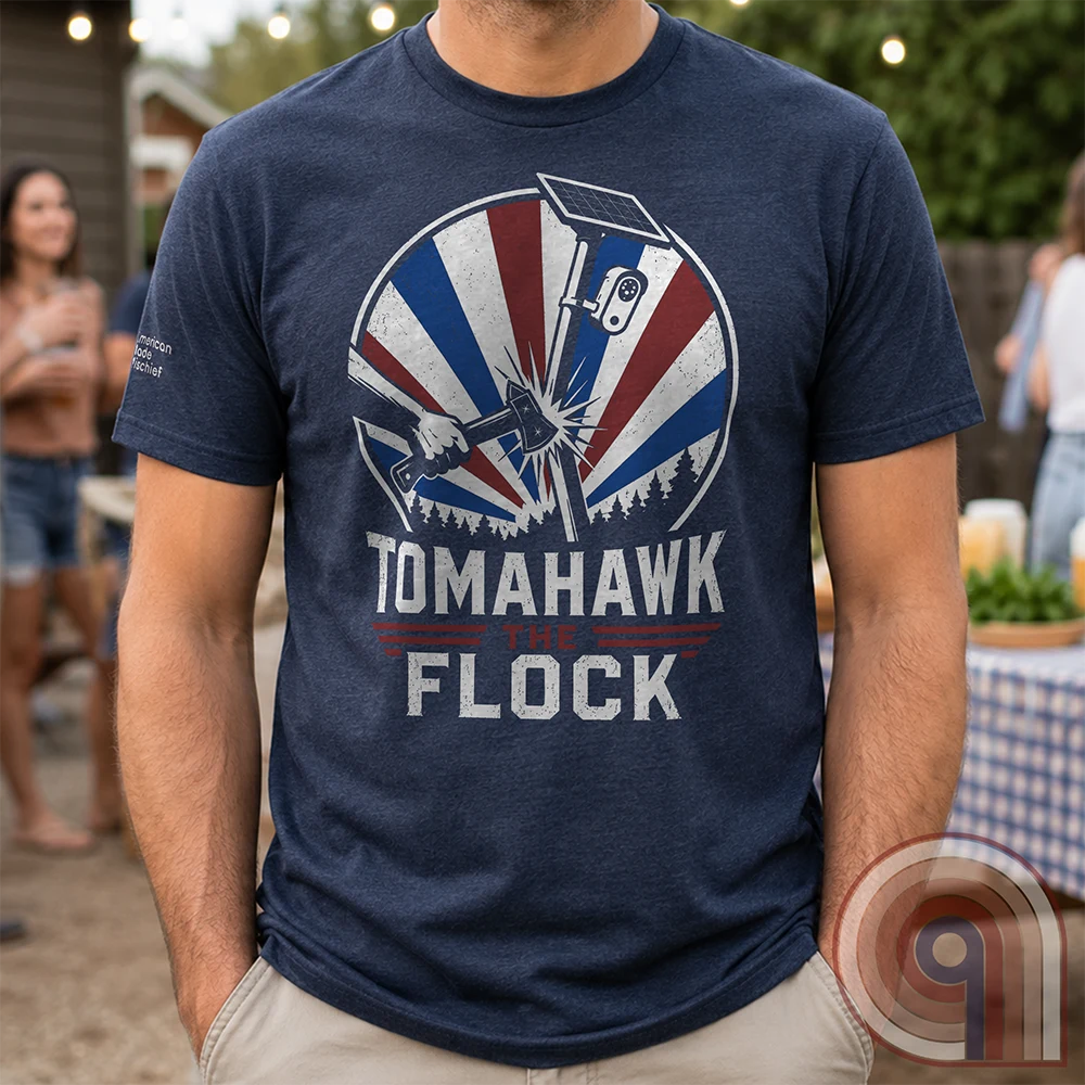 Tomahawk The Flock - Anti-Surveillance State T-Shirt