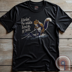 Livin' La Vida Loca Y'all - Skiing Squirrel T-Shirt