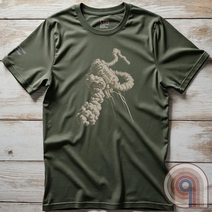 1986 NASA Space Shuttle Challenger Explosion Cross Stitch Tee