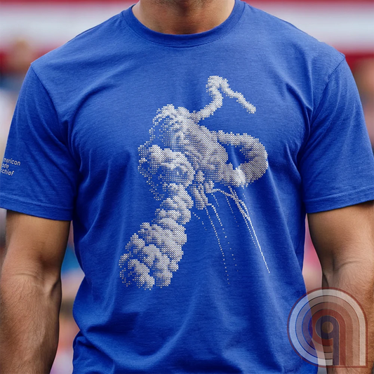 1986 NASA Space Shuttle Challenger Explosion Cross Stitch Tee