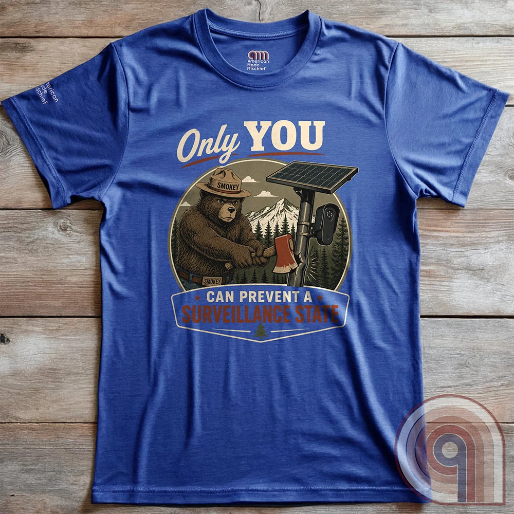 Smokey The Bear Anti Flock Surveillance State T-Shirt