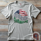 Mount Trumpmore stands as a bold symbol of American resilience, patriotism, and leadership. This striking t-shirt reimagines a national monument in the image of Donald Trump, embodying strength, defiance, & commitment to America first. Set against the stars & stripes, this shirt captures the grandeur of a historical moment & the glory of a triumphant return. For patriots who refuse to let America fade, this tee celebrates leadership and a vision of American greatness carved into history. Color- Ash2