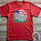 Mount Trumpmore stands as a bold symbol of American resilience, patriotism, and leadership. This striking t-shirt reimagines a national monument in the image of Donald Trump, embodying strength, defiance, & commitment to America first. Set against the stars & stripes, this shirt captures the grandeur of a historical moment & the glory of a triumphant return. For patriots who refuse to let America fade, this tee celebrates leadership and a vision of American greatness carved into history. Color- Red2