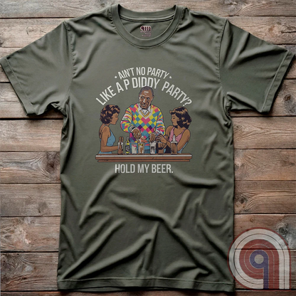 Bill Cosby, Hollywood’s original master mixologist, lines up the drinks with a devilish grin, proving he’s not about to be outdone by P Diddy in the elite predator party scene. This retro-style tee satirizes the scandal showdown, where the rich and powerful mix more than just cocktails. With a vintage-inspired no-nonsense design, this shirt calls out the dark underbelly of Hollywood hypocrisy. Perfect for those who expose the truth, mock the elite, and refuse to let history be rewritten. Color- Green2